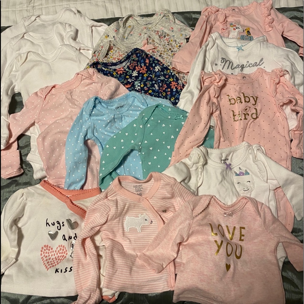 Long sleeve bundle lot onesies 15